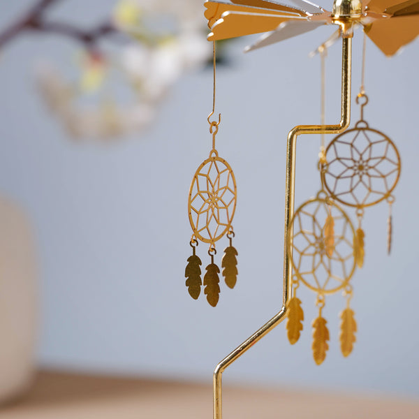 Dream Catcher Candle Stand Golden Stars - Candle holder | Home decoration item