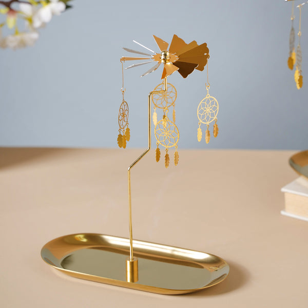 Dream Catcher Candle Stand Golden Stars - Candle holder | Home decoration item