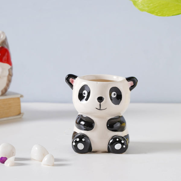 Cutesy Panda Ceramic Planter - Indoor planters and flower pots | Home decor items