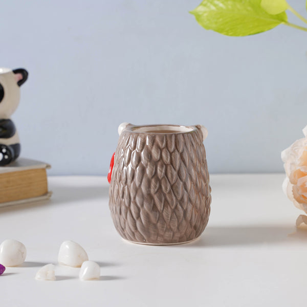 Cutesy Hedgehog Ceramic Planter - Indoor planters and flower pots | Home decor items