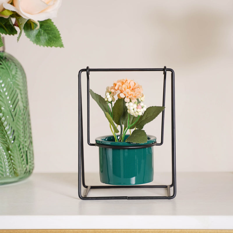 Single Swing Ceramic Flowering Pot - Indoor planters and flower pots | Home decor items
