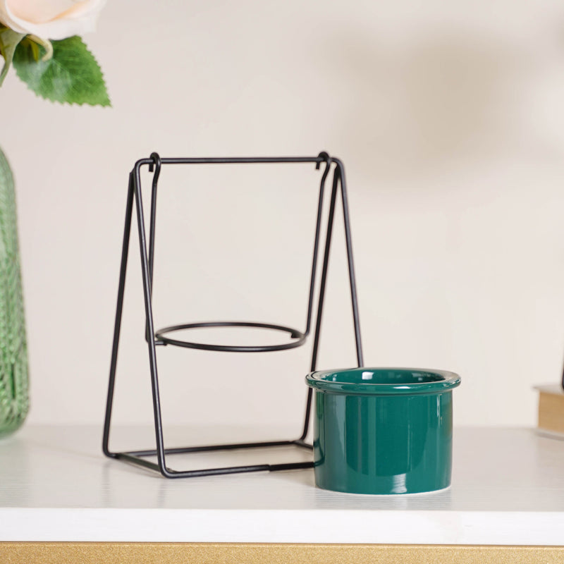 Single Swing Ceramic Flowering Pot - Indoor planters and flower pots | Home decor items