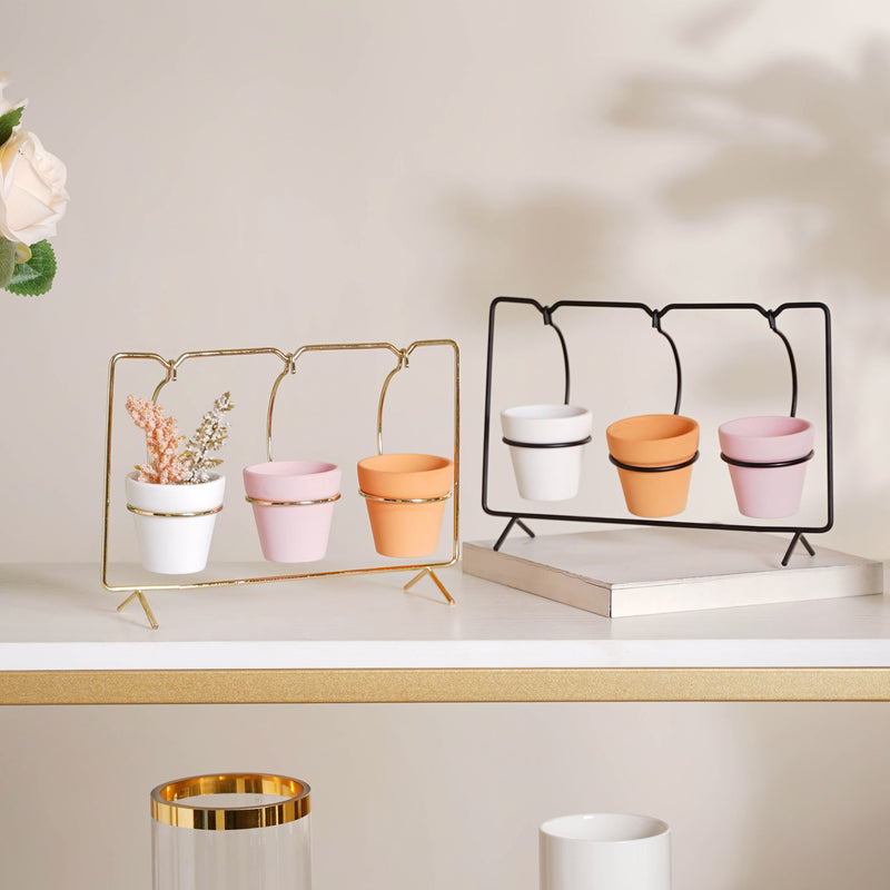 Rectangular Metal Stand Planter - Indoor planters and flower pots | Home decor items