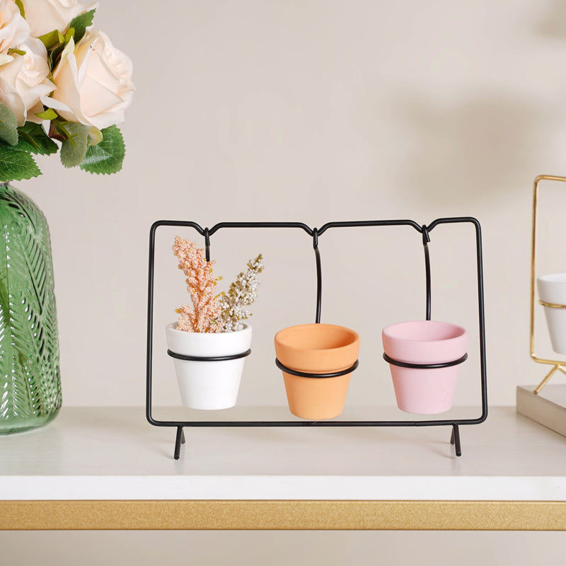 Rectangular Metal Stand Planter - Indoor planters and flower pots | Home decor items