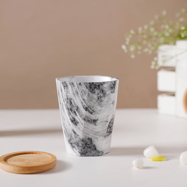 Carrara Charcoal Planter With Coaster