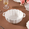 Ocean Serving Bowl with Handle White 600ml - Bowl, ceramic bowl, serving bowls, noodle bowl, salad bowls, bowl for snacks, baking bowls, large serving bowl, bowl with handle | Bowls for dining table & home decor