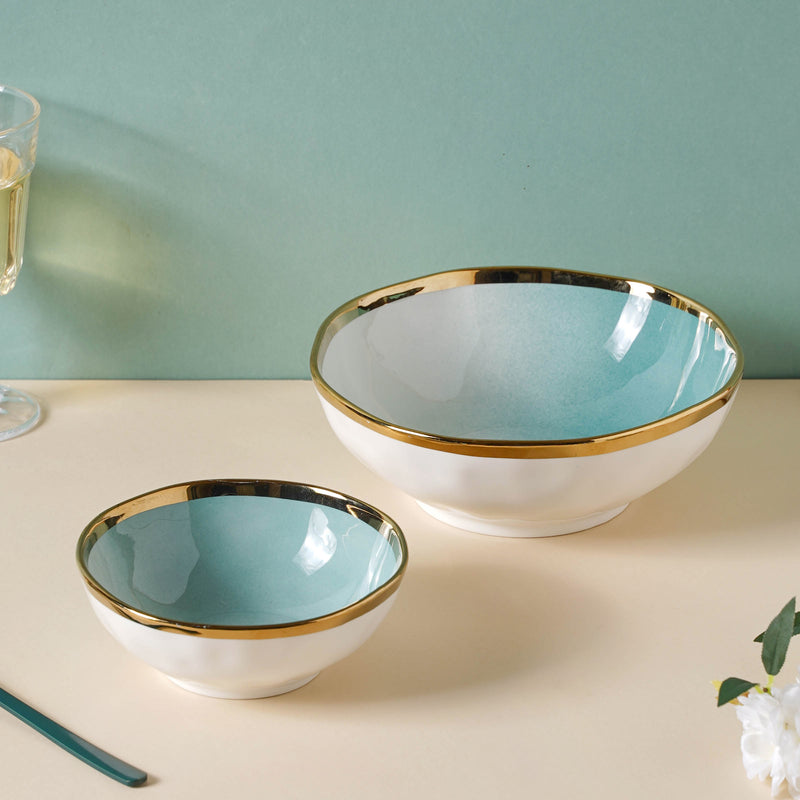 Pink and Green Ombre 22 Piece Dinner Set For 6