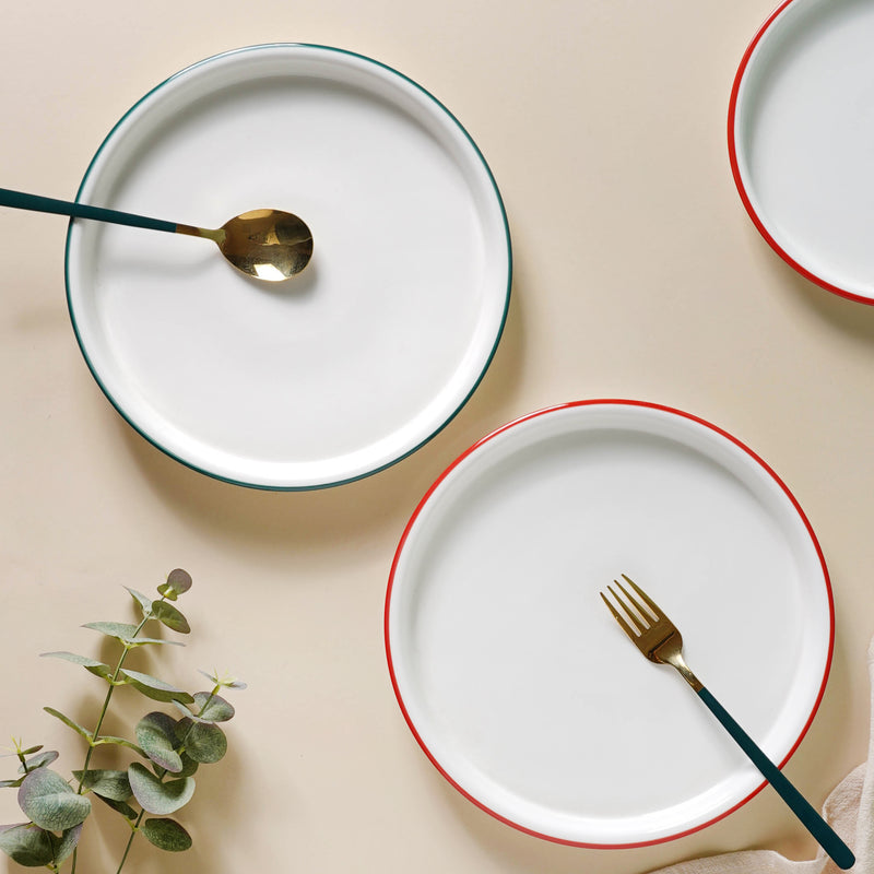 Toujours Dinner Plate - Serving plate, snack plate, ceramic dinner plates| Plates for dining table & home decor