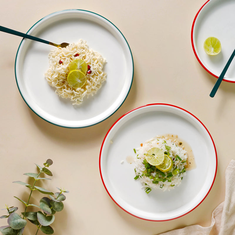 Toujours Dinner Plate - Serving plate, snack plate, ceramic dinner plates| Plates for dining table & home decor