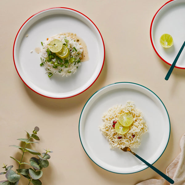 Toujours Dinner Plate - Serving plate, snack plate, ceramic dinner plates| Plates for dining table & home decor