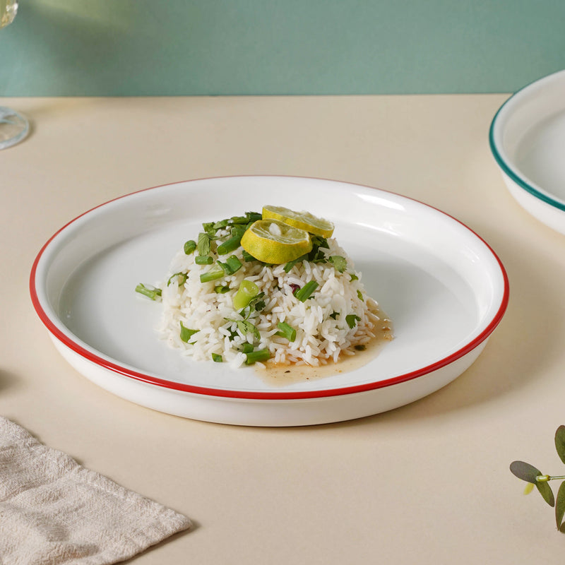 Toujours Dinner Plate - Serving plate, snack plate, ceramic dinner plates| Plates for dining table & home decor