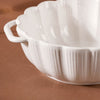 Ocean Serving Bowl with Handle White 600ml - Bowl, ceramic bowl, serving bowls, noodle bowl, salad bowls, bowl for snacks, baking bowls, large serving bowl, bowl with handle | Bowls for dining table & home decor
