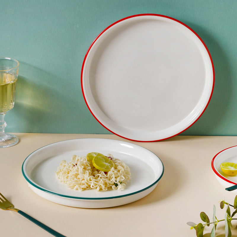 Toujours Dinner Plate - Serving plate, snack plate, ceramic dinner plates| Plates for dining table & home decor