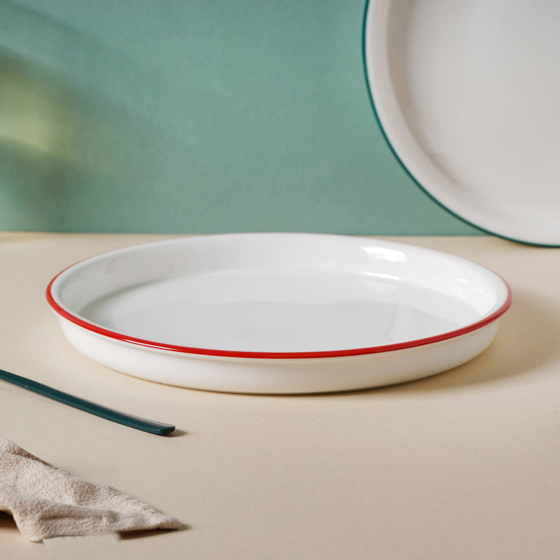 Toujours Dinner Plate - Serving plate, snack plate, ceramic dinner plates| Plates for dining table & home decor