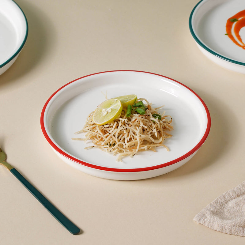 Red Toujours 31 Piece Dinner Set For 6