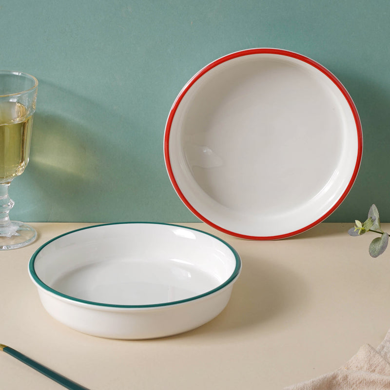 Toujours Deep Dish - Serving plate, pasta plate, lunch plate, deep plate | Plates for dining table & home decor