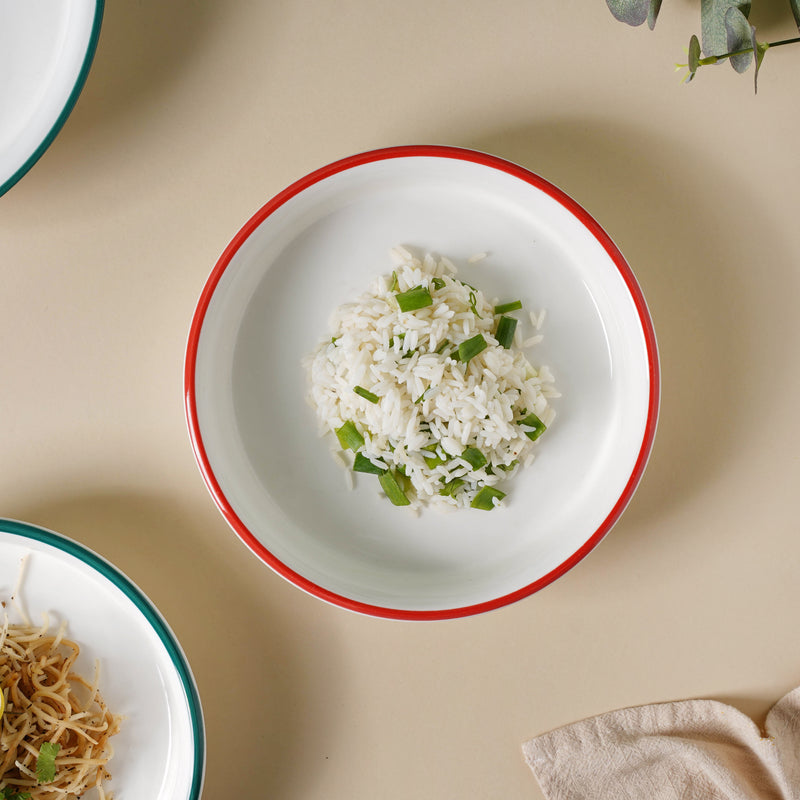 Red Toujours 21 Piece Pasta Snack Set For 6
