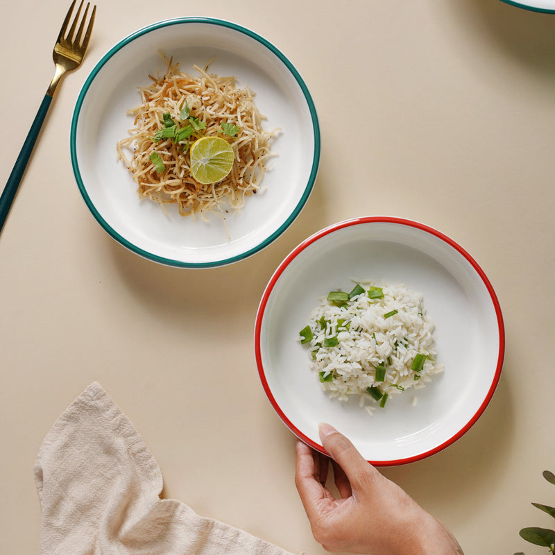 Toujours Deep Dish - Serving plate, pasta plate, lunch plate, deep plate | Plates for dining table & home decor