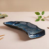 Sapphire Abstract Section Plate Blue 12 Inch - Serving plate, snack plate, momo plate, plate with compartment | Plates for dining table & home decor