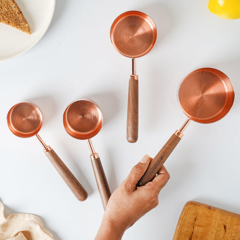 Rose Gold Measuring Spoon Set - Kitchen Tool