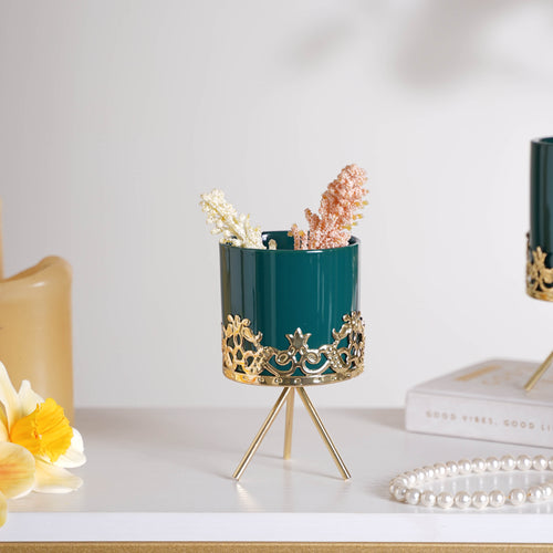 Pottery Planter with Stand - Indoor planters and flower pots | Home decor items