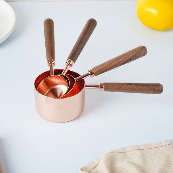 Rose Gold Measuring Spoon Set - Kitchen Tool
