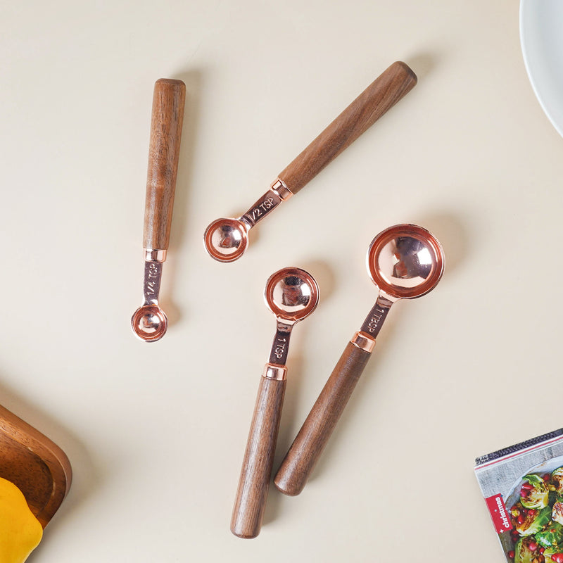 Gold Measuring Spoon Set - Kitchen Tool