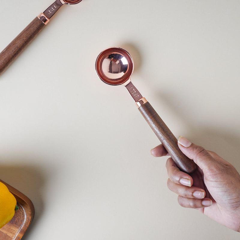 Gold Measuring Spoon Set - Kitchen Tool