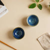 Sapphire Glazed Dip Bowl Blue 50 ml - Bowl, ceramic bowl, dip bowls, chutney bowl, dip bowls ceramic | Bowls for dining table & home decor 