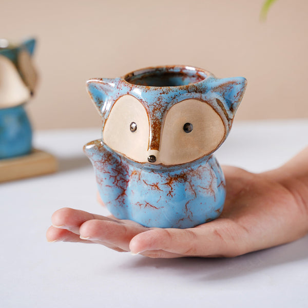 Foxy Ceramic Planter Royal Blue - Indoor planters and flower pots | Home decor items
