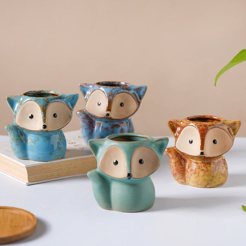 Foxy Ceramic Planter Brown - Indoor planters and flower pots | Home decor items