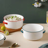 Toujours Serving Bowl With Handle - Bowl, ceramic bowl, serving bowls, noodle bowl, salad bowls, bowl for snacks, baking bowls, large serving bowl, bowl with handle | Bowls for dining table & home decor