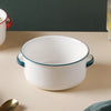 Toujours Serving Bowl With Handle - Bowl, ceramic bowl, serving bowls, noodle bowl, salad bowls, bowl for snacks, baking bowls, large serving bowl, bowl with handle | Bowls for dining table & home decor