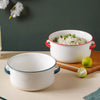 Toujours Serving Bowl With Handle - Bowl, ceramic bowl, serving bowls, noodle bowl, salad bowls, bowl for snacks, baking bowls, large serving bowl, bowl with handle | Bowls for dining table & home decor