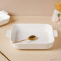 Serena Lily White Ceramic Baking Plate Large - Baking Dish