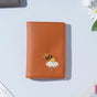 Honey Bee Two Fold Passport Cover Brown