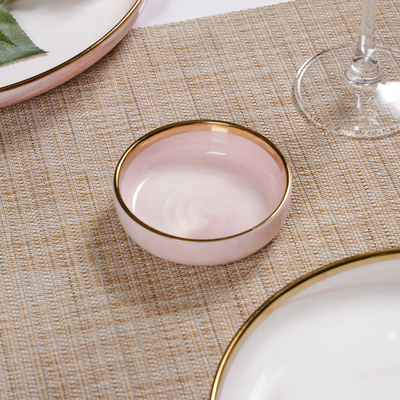 Pink Marble 26 Piece Dinnerware For 6
