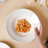 Serena Lily White Ceramic Pasta Plate - Serving plate, pasta plate, lunch plate, deep plate | Plates for dining table & home decor