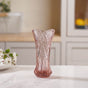 Pink Cut Glass Vase - Flower vase for home decor, office and gifting | Home decoration items