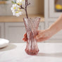 Pink Cut Glass Vase - Flower vase for home decor, office and gifting | Home decoration items