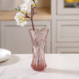 Pink Cut Glass Vase - Flower vase for home decor, office and gifting | Home decoration items