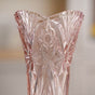 Pink Cut Glass Vase - Flower vase for home decor, office and gifting | Home decoration items