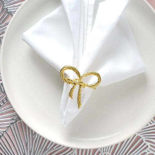 Golden Napkin Ring Holder