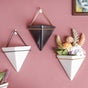 Triangular Ceramic Wall Hanging Planter Medium - Indoor planters and flower pots | Home decor items