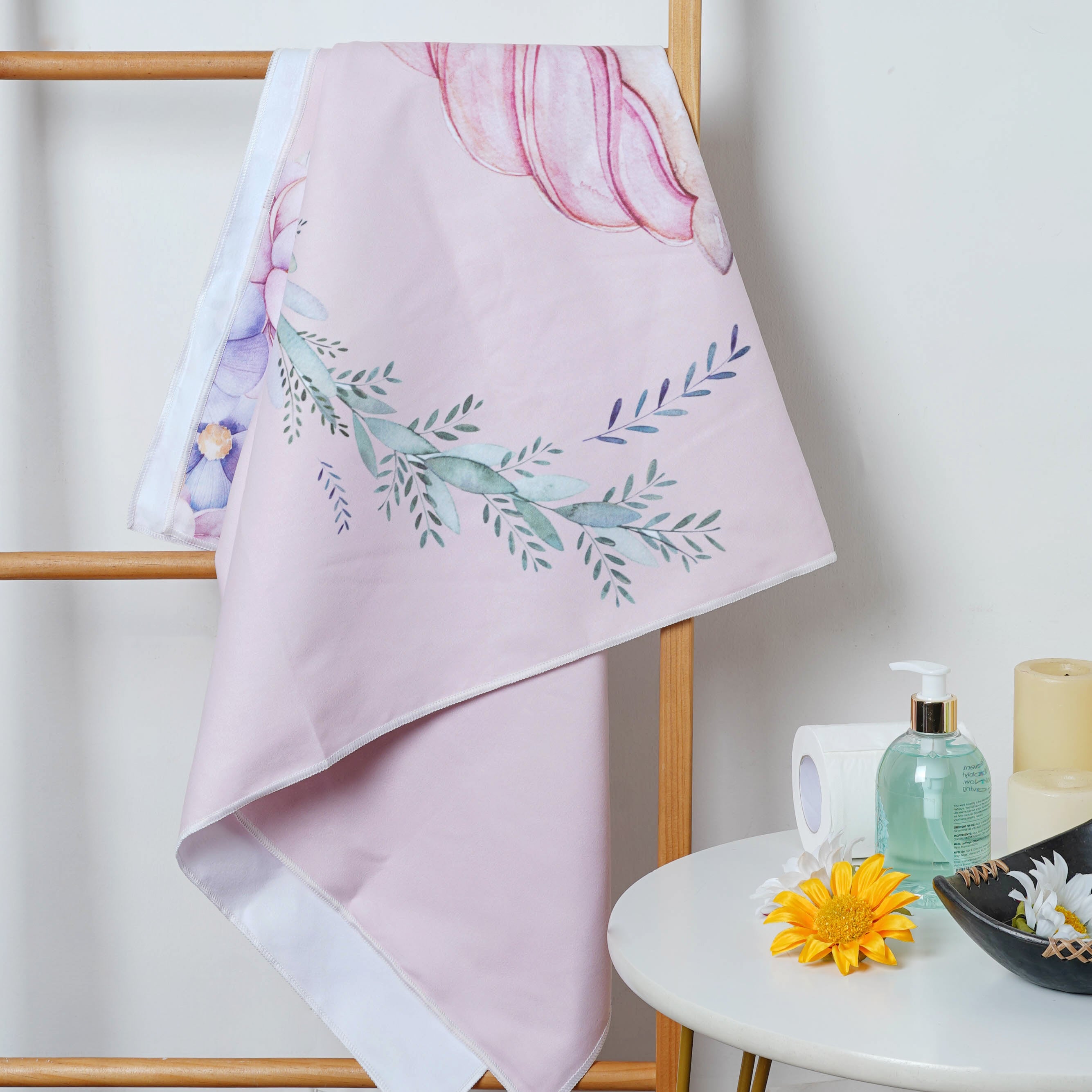 Floral bath hot sale towels sale