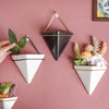 Triangular Ceramic Wall Hanging Planter Medium - Indoor planters and flower pots | Home decor items