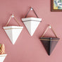 Triangular Ceramic Wall Hanging Planter Medium - Indoor planters and flower pots | Home decor items