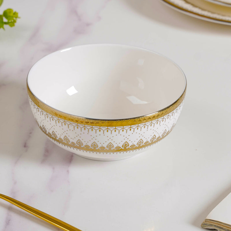 Aurelea Festive Soup Bowl - Bowl, soup bowl, ceramic bowl, snack bowls, curry bowl, popcorn bowls | Bowls for dining table & home decor