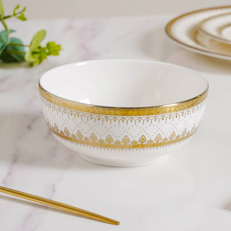 Aurelea Festive Soup Bowl - Bowl, soup bowl, ceramic bowl, snack bowls, curry bowl, popcorn bowls | Bowls for dining table & home decor