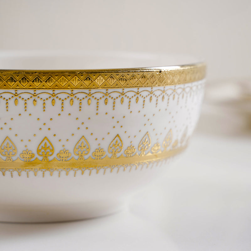Aurelea Festive Soup Bowl - Bowl, soup bowl, ceramic bowl, snack bowls, curry bowl, popcorn bowls | Bowls for dining table & home decor